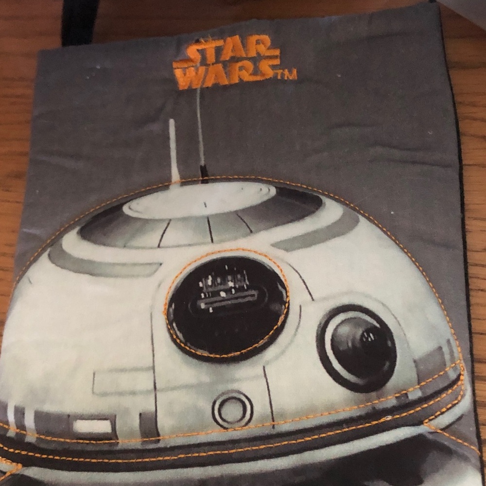 Star Wars BB-8 Canvas Tote - Gray, White & Orange Accents
